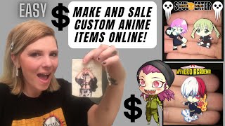 I Make & Sale Custom Anime Items Online #anime #custom #onlinebusiness #manga #makemoneyonline