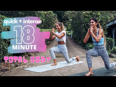 quick + intense 18 MINUTE TOTAL BODY BLAZER || additional 3min warmup & no equipment needed!