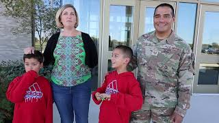 US Air Force Technical Sergeant Richard Torres Comes Home and Surprises Boys