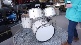 Video thumbnail for 1970s Slingerland White Sparkle Drum Kit by Hawthorne Drum Shop