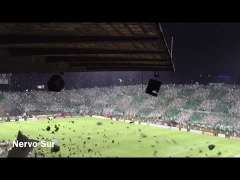 "13/07/2016. Atlético Nacional - Sao Paulo/Salida" Barra: Los del Sur &bull; Club: Atlético Nacional