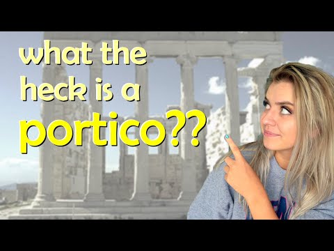 what is a PORTICO? Architecture Porticos (definition and example) | Ancient Greek and Roman porticos