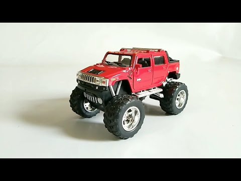 Металлическая машинка Kinsmart 1:40 «2005 Hummer H2 SUV (Off Road)» KT5326D инерционная / Красный