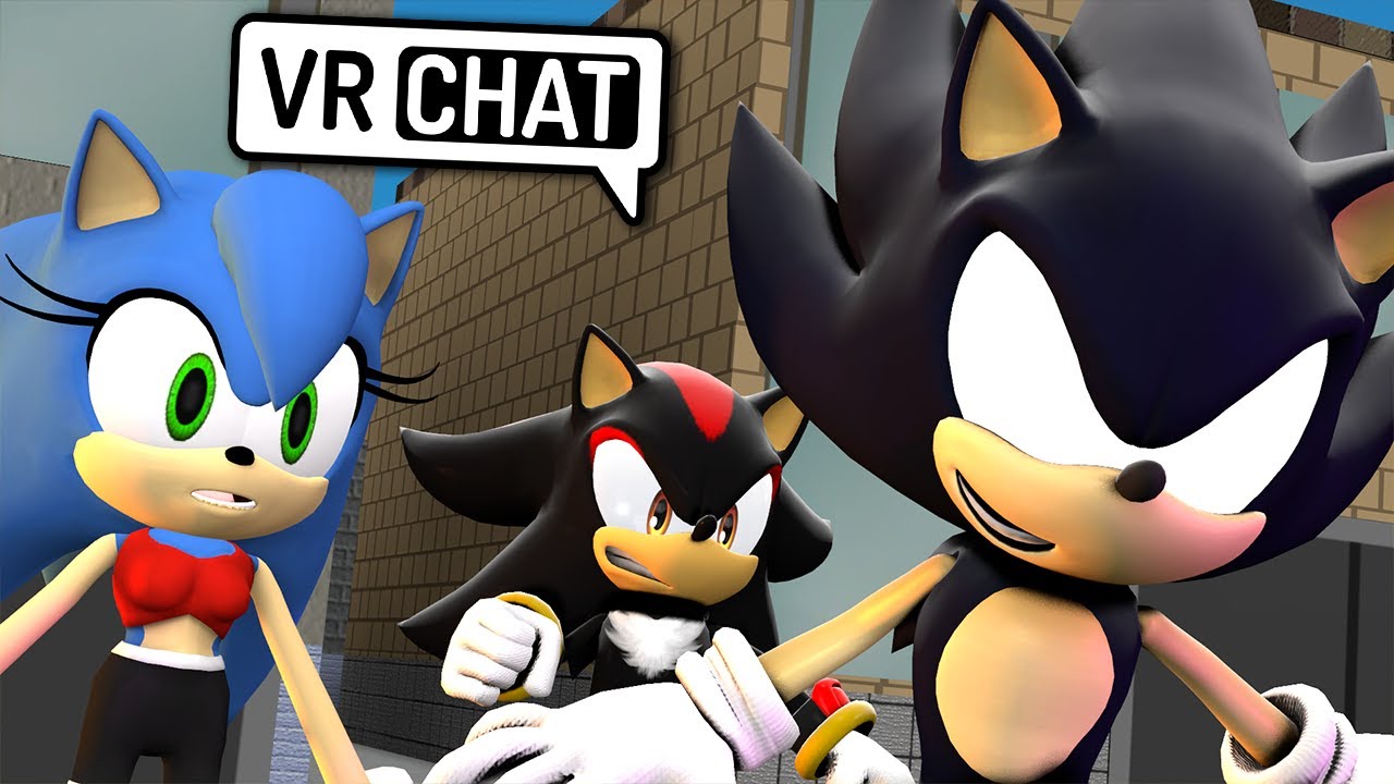 Sonica & Shadow Meet Dark Sonic! (VR Chat)