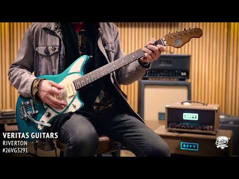 Veritas Riverton Bigsby Guitar w/ PoleCats P-90s & RW Fretboard –Ocean Turquoise image 11