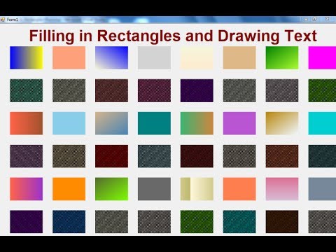 Visual Basic.Net Tutorial - Graphic Filling of Rectangles