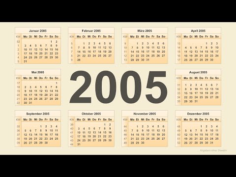 Kalender 2005