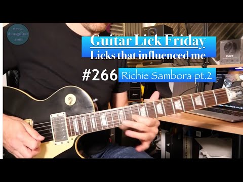 Lick Friday Week 266 - Licks that influenced me - Richie Sambora pt.2