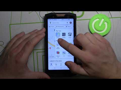 How to Change Type of Map in Google Maps on DOOGEE S80