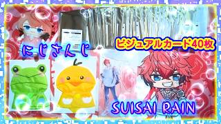 【開封】にじさんじ SUISAI RAIN☔🌈ランダムビジュアルカードのコンプなるか⁉️【赤城ウェン.星導ショウ.風楽奏斗.酒寄颯馬.弦月藤士郎】