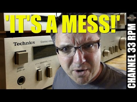 Bringing a $5 GARAGE SALE stereo BACK TO LIFE with Deoxit | Cleaning a Technics amp