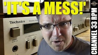 Bringing a $5 GARAGE SALE stereo BACK TO LIFE with Deoxit | Cleaning a Technics amp