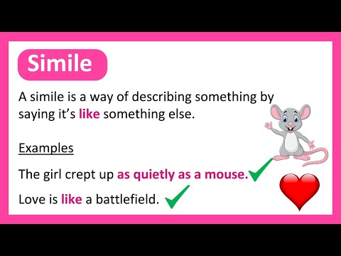 What is a SIMILE ☀️ Learn with Examples