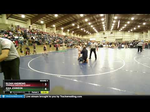 90-95 Lbs Round 3 - Sloan Andrews, Sanderson Wrestling Academy Vs Kaia Johnson, Utah Dc95
