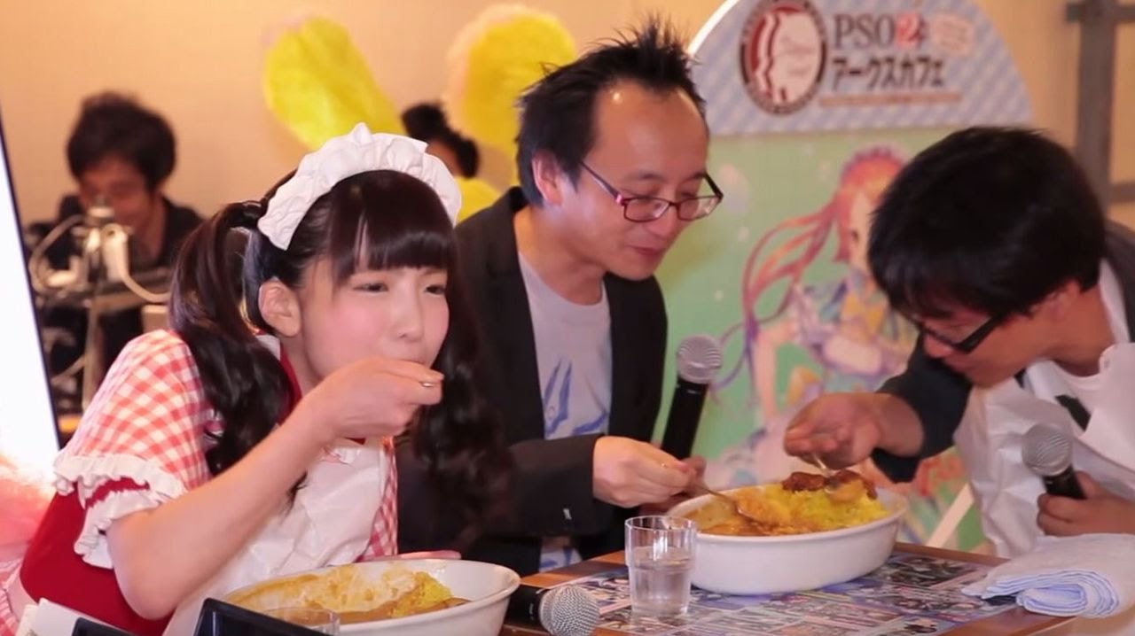 動画 もえのあずき大食い対決 Pso2 コラボカフェ発表会 Azuki Moeno Maidigitv マイデジｔｖ