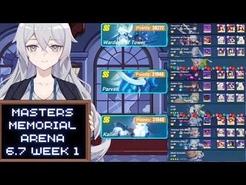 Honkai Impact Masters Memorial Arena(6.7 Week 1)|Wardens of Tower 38272 |Parvati 31946 |Kallen 31946