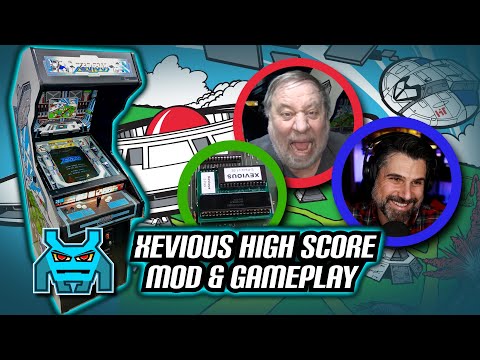 Atari Xevious Arcade Game Gets Epic Upgrade! High Score Save Mod Revealed!