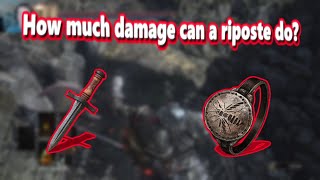 Strongest parry/riposte weapon in Dark souls 3 plus max soul level how much damage can we do?