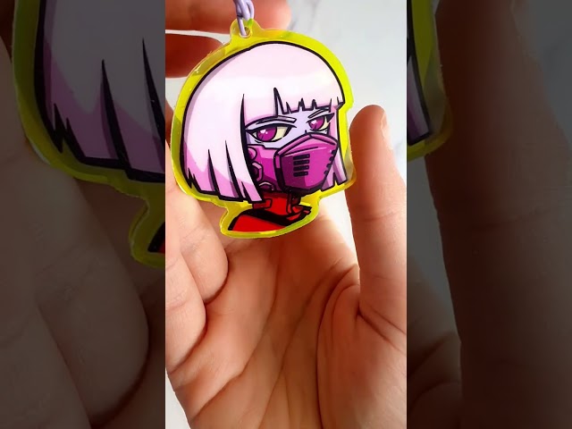 Vídeo relacionado con FITFFTFU Llaveros y colgantes con temática de cabeza de bala Cyber Punk, regalos coleccionables para fanáticos del anime y los juegos, e, S