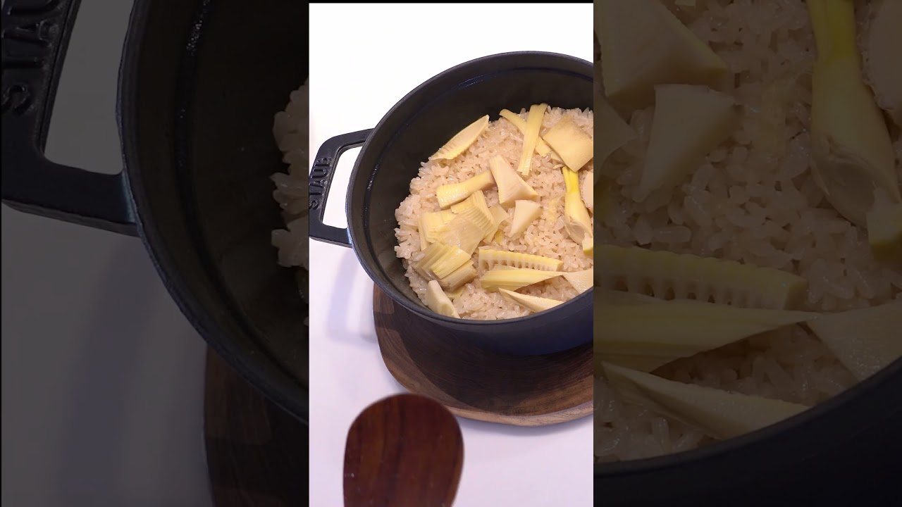 ストウブのお鍋で炊く炊き込みご飯は絶品😋 #staub #STAUB #米 #炊飯 #美味しい #ご飯