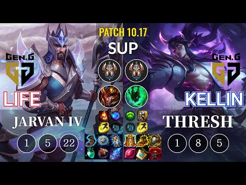 GEN Life Jarvan IV vs GEN Kellin Thresh Sup - KR Patch 10.17