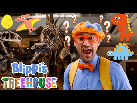 Blippi's Dinosaur Museum Field Trip! | Blippi's Treehouse | Fun and Educational Videos for Kids