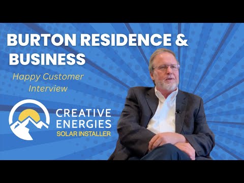 Dr. Mark Burton shares his experience going solar with Creative Energies. Dr. Burton speaks to his experience installing solar on his home and on his office.