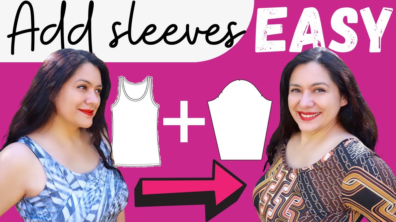 Want sleeves on a TANK? Easiest HACK. Summer Basics Tank & Dress (Love Notions).