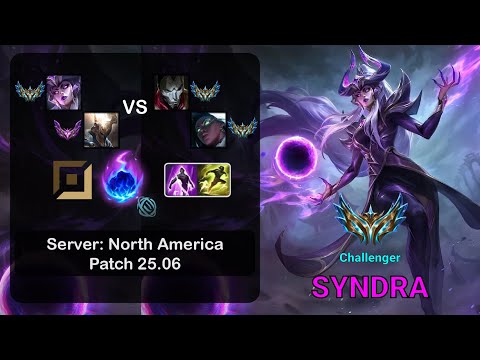 Syndra APC + Pantheon vs Jhin + Senna - NA Challenger - Patch 25.06