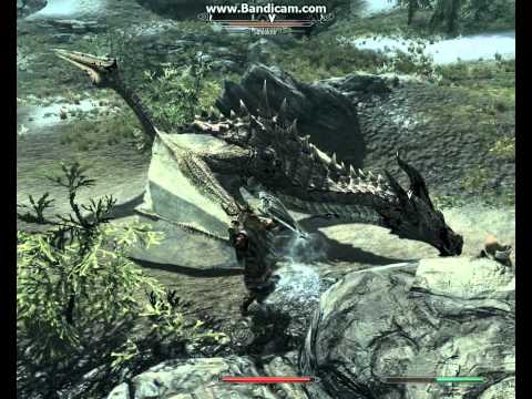 The Elder Scrolls V Skyrim Drachenkampf