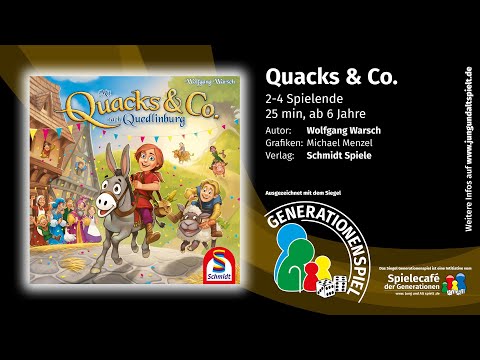 Generationenspiel-Siegel Mit Quacks & Co. nach Quedlinburg von Wolfgang Warsch - Schmidt Spiele