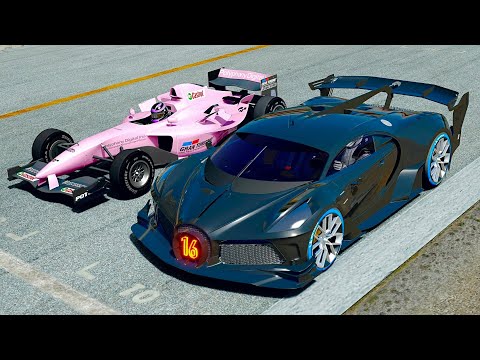 Bugatti Black Devil VGT vs Formula Gran Turismo - Drag Race 10 KM