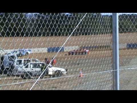 heat 3 super sedans crash  @ national capital speedway