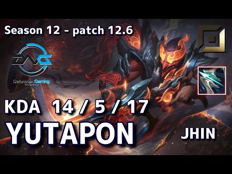 【KRサーバー/M1】DFM Yutapon ジン(Jhin) VS サミーラ(Samira) BOT - Patch12.6 KR Ranked【LoL】