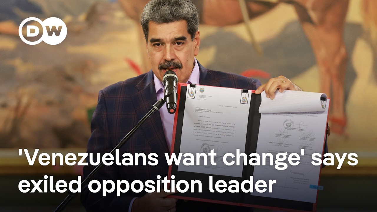 Exiled Venezuelan opposition leader welcomes US pressure on President Maduro | DW News