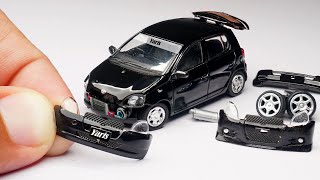 Unboxing of Most Realistic Toyota Yaris/Vitz Miniature with Mods 😍