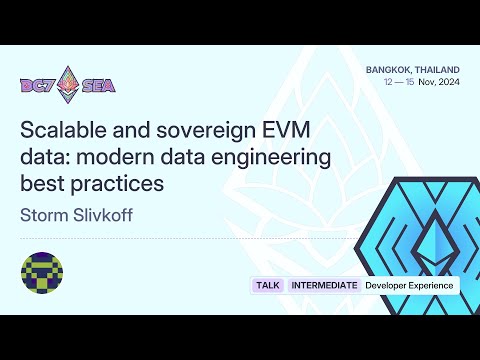 Scalable and sovereign EVM data: modern data engineering best practices preview