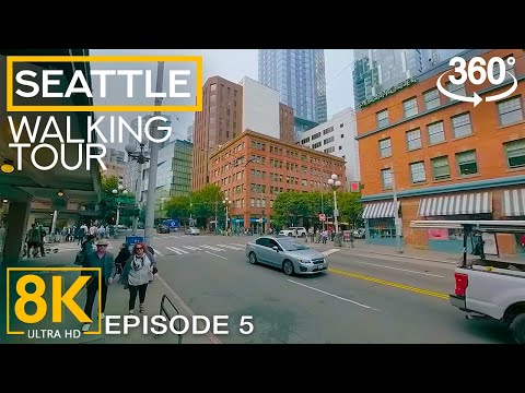 Virtual Walking Tour in Seattle - Exploring the Streets of Emerald City in 8K 360° VR - Part 5