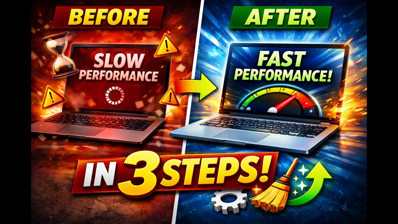 Improve Laptop & PC Performance in 3 Easy Steps