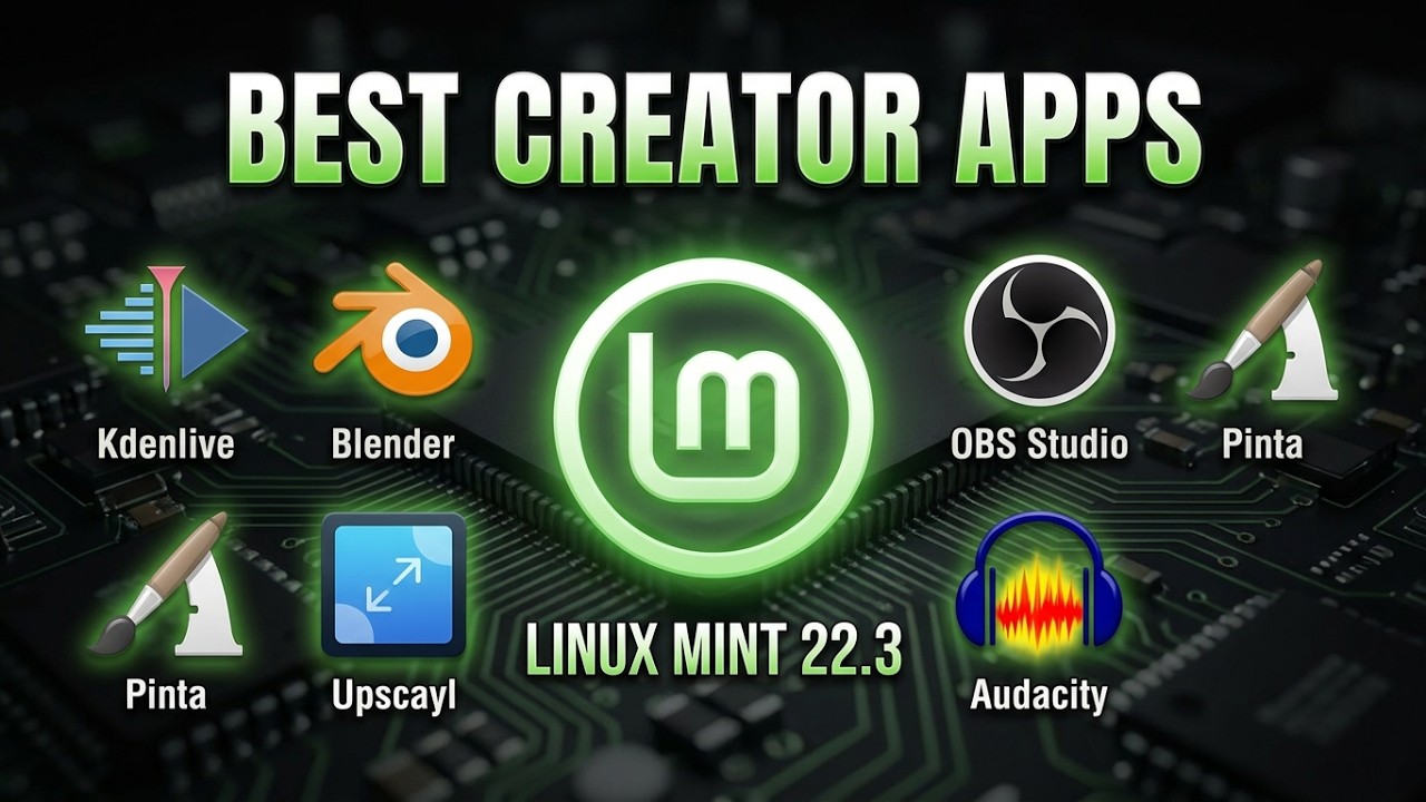 From Video Editing to 3D Design: 6 Best Linux Mint 22.3 Cinnamon Apps for Creators