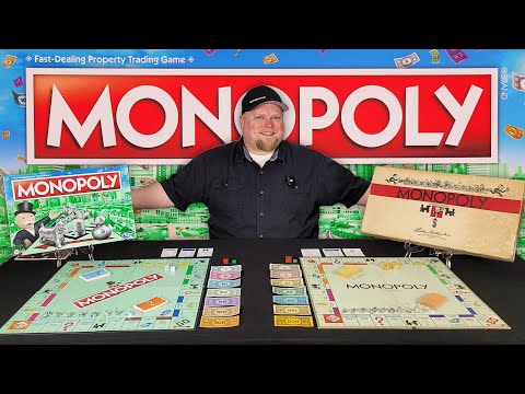 The Evolution of Monopoly -  Retro Board Game Review - Parker Brothers (1952) vs. Hasbro (2021)