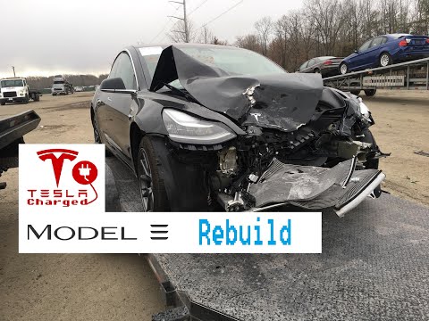 Tesla Model 3 - Salvaged - Rebuild - P1