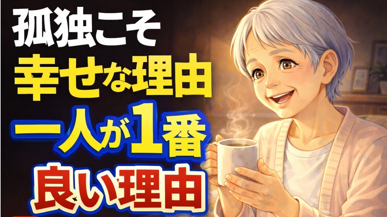 孤独こそが1番の幸せな理由【老後こそ一人を楽しめ】