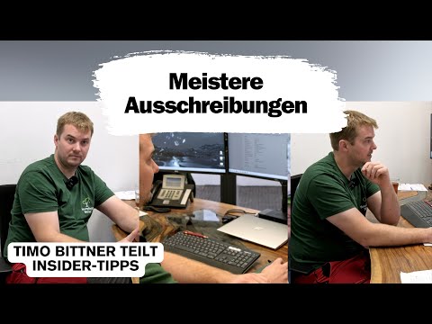 Timo im Büro: Thema Ausschreibungen