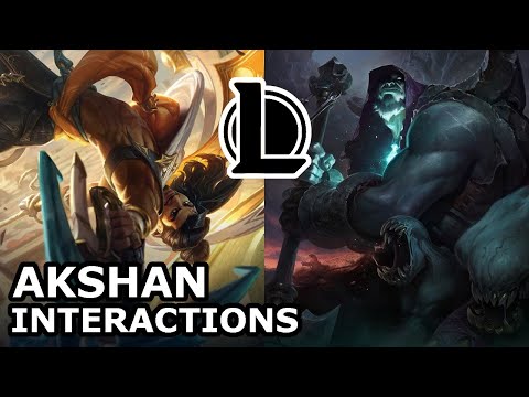 Akshan Interactions with Other Champions | Voice Lines | League of Legends Quotes