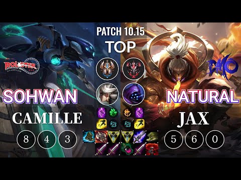 KT SoHwan Camille vs DMO Natural Jax Top - KR Patch 10.15