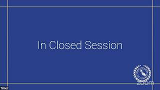 Thursday, July 30 - Regular Board Meeting