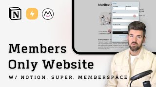 Build a Website with Notion, Super & Memberspace