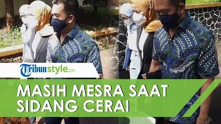 Kompak Hadiri Sidang, Olla Ramlan & Aufar Hutapea Masih Mesra, Saling Berpelukan & Bergandeng Tangan