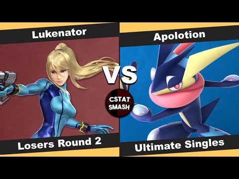 No Caps 21 Losers R2 - Lukenator (Zero Suit Samus) vs Apolotion (Greninja) - SSBU